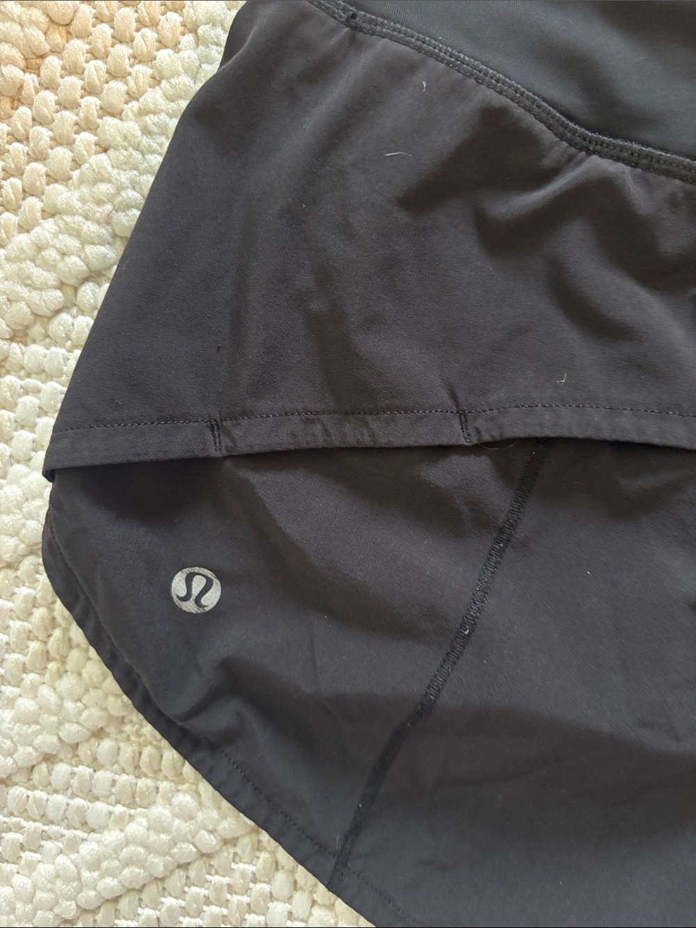 lululemon athletica Black High-Rise Run Shorts - Picture 3 of 3